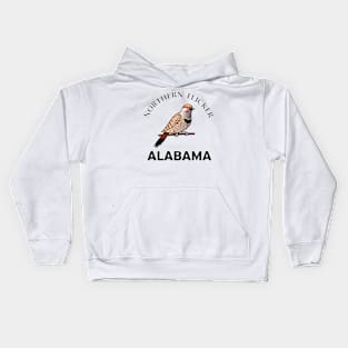 Northern Flicker, Official State Bird of Alabama Kids Hoodie